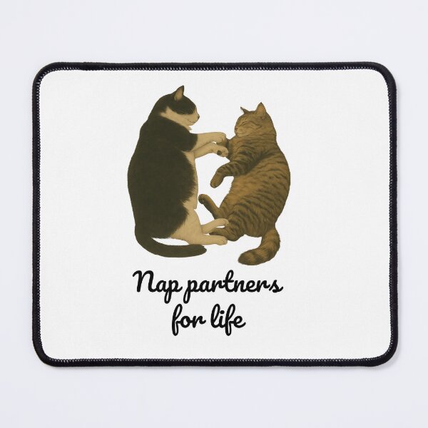 Item preview, Nap Partners for Life – Feline Friendship Forever designed and sold by Zen Cat Studio.