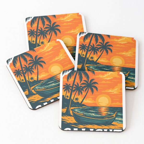 Item preview, Atardecer en la playa de Calicut, Kerala, India designed and sold by Places On Earth.