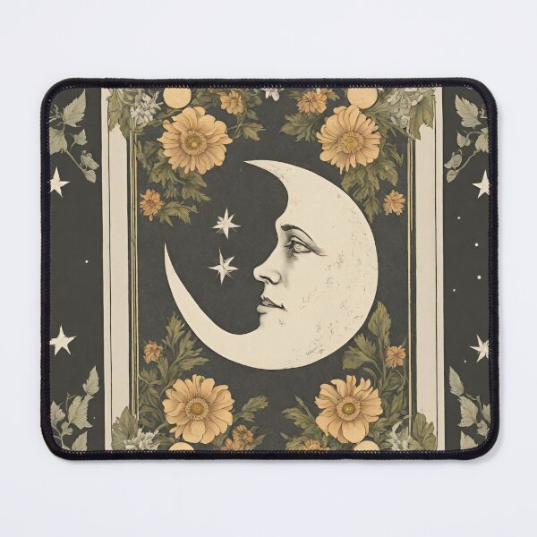 Item preview, Tarot Inspired Vintage Moon illustration designed and sold by YoungbearCo.