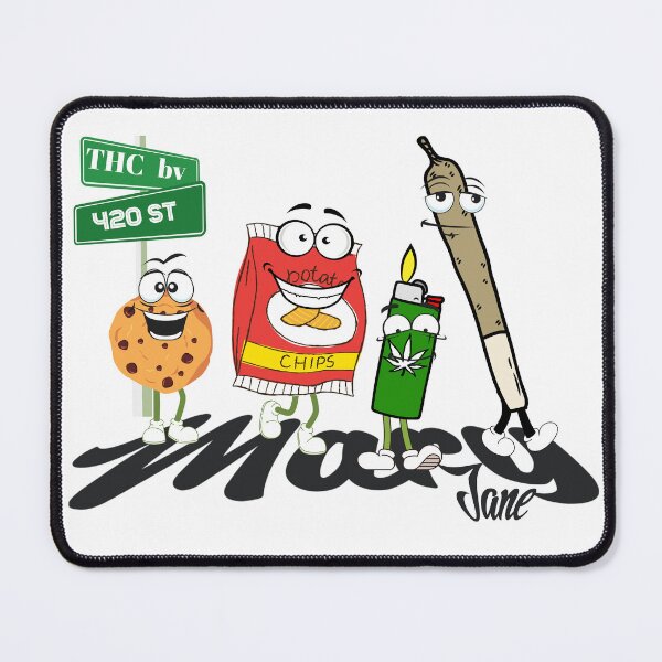 Item preview, Funny Stoner Mary Jane Weed Munchies Cartoon Graphic designed and sold by Glmart.