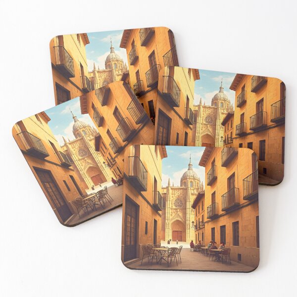 Item preview, Salamanca, Spain: Charming Old Town Café designed and sold by LSVart.