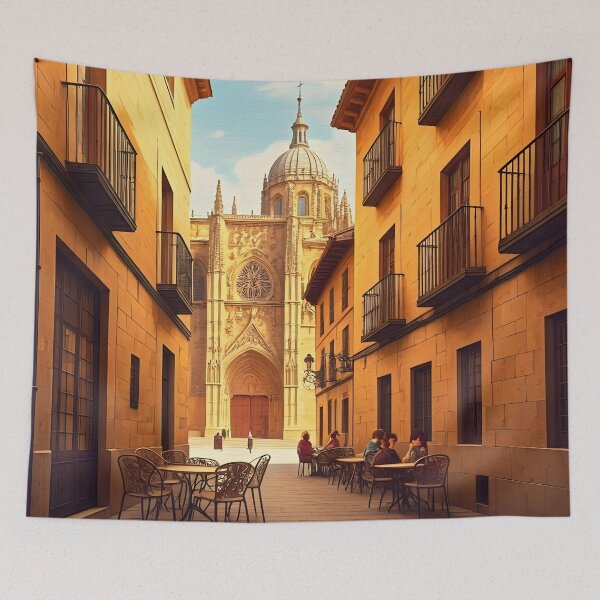 Item preview, Salamanca, Spain: Charming Old Town Café designed and sold by LSVart.