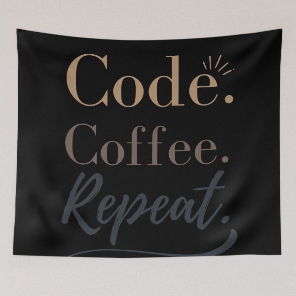 Item preview, Code. Coffee. Repeat. - Programmer Lifestyle Design designed and sold by PrintF-Coffee.