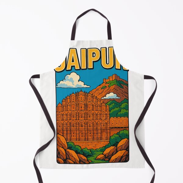 Item preview, Jaipur Hawa Mahal and Nahargarh Fort Rajasthan India designed and sold by Places On Earth.