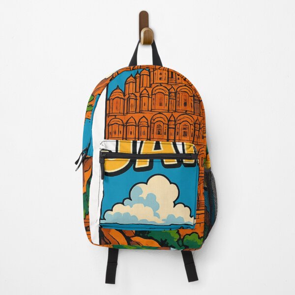 Item preview, Jaipur Hawa Mahal and Nahargarh Fort Rajasthan India designed and sold by Places On Earth.