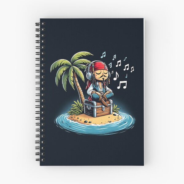 Item preview, Comical Illustration of the famous pirate Jack Sparrow chilling on an island designed and sold by sks-ai-artist.