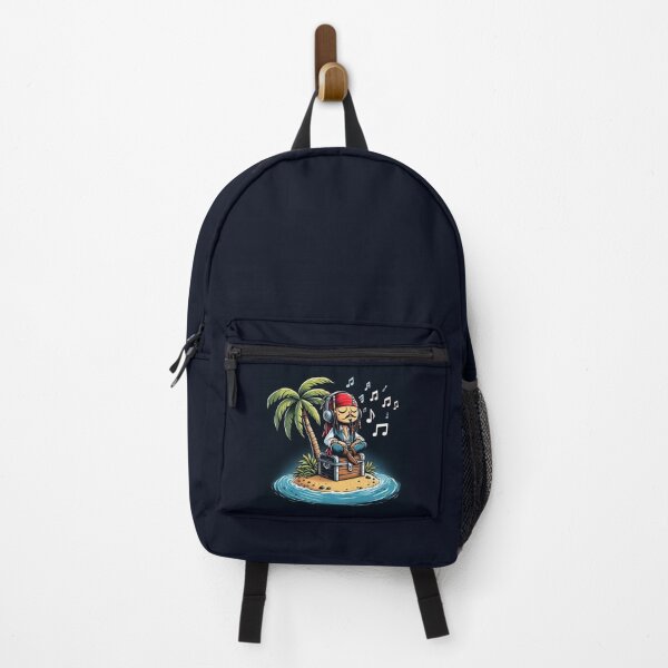 Item preview, Comical Illustration of the famous pirate Jack Sparrow chilling on an island designed and sold by sks-ai-artist.