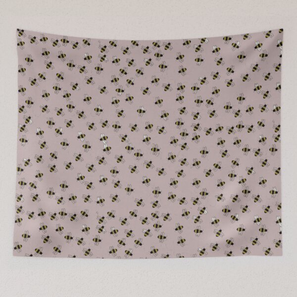 Item preview, Buzzing Bees Pattern – Cute Hand-Drawn Bee Illustration designed and sold by MoodCircuit.