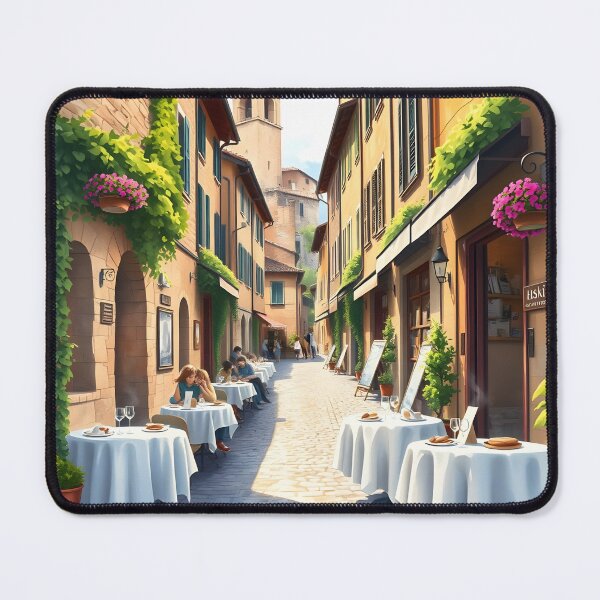 Item preview, San Gimignano: Old Town Street Café Charm designed and sold by LSVart.
