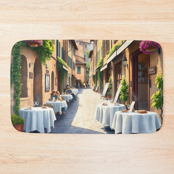 Item preview, San Gimignano: Old Town Street Café Charm designed and sold by LSVart.