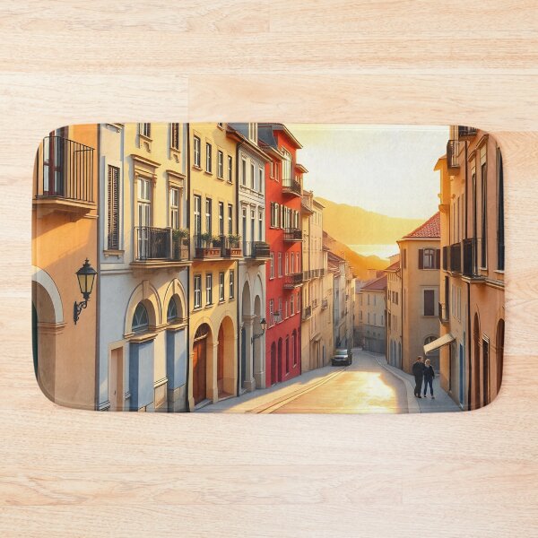 Item preview, San Sebastián’s Parte Vieja: Sunset Over the Old Town designed and sold by LSVart.
