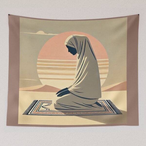 Item preview, Fajr Prayer | Salat Series | Islamic Sunrise Prayer Art designed and sold by Sabr and Chai.