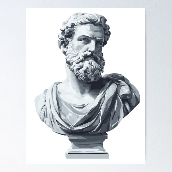 Item preview, Light Academia Aesthetic Art - Classical Marble Bust designed and sold by bapupa.