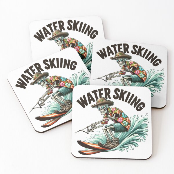 Item preview, Skeleton Water Skiing designed and sold by yunamaliskova.