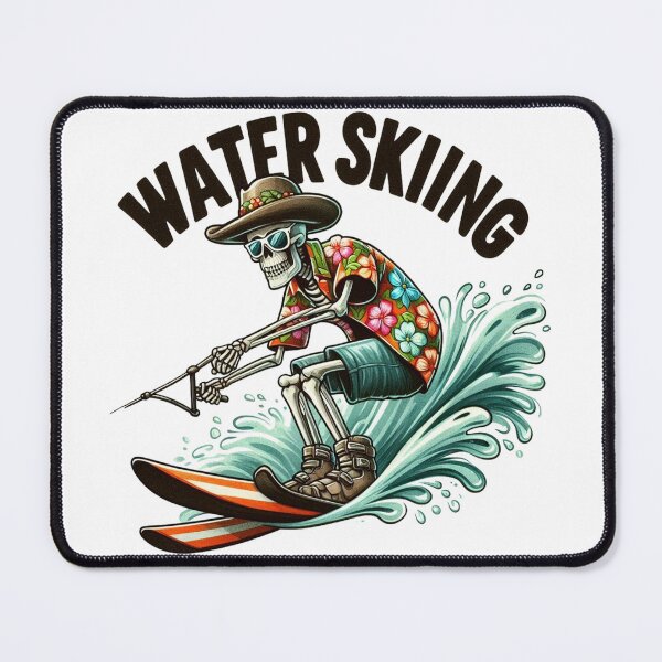 Item preview, Skeleton Water Skiing designed and sold by yunamaliskova.