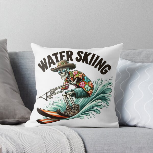 Item preview, Skeleton Water Skiing designed and sold by yunamaliskova.