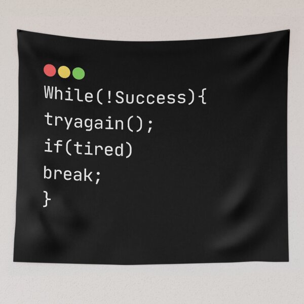 Item preview, While Success Code Design - Tech Enthusiast Gift designed and sold by PrintF-Coffee.