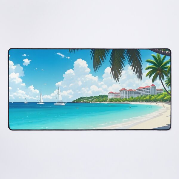 Item preview, Seven Mile Beach, Cayman Islands: Turquoise Sands and Tropical Serenity designed and sold by LSVart.