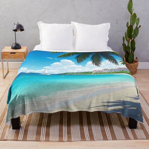 Item preview, Seven Mile Beach, Cayman Islands: Turquoise Sands and Tropical Serenity designed and sold by LSVart.