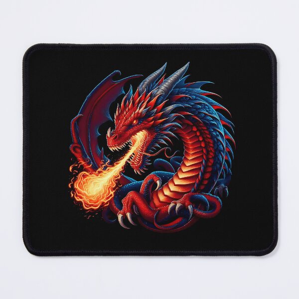 Item preview, A Dragon breathing fire! designed and sold by sks-ai-artist.