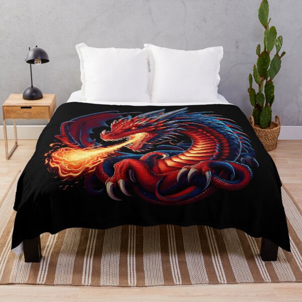 Item preview, A Dragon breathing fire! designed and sold by sks-ai-artist.