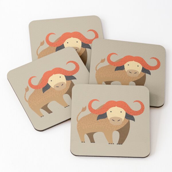 Item preview, Whimsy Cape Buffalo designed and sold by printedsparrow.