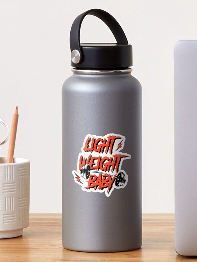 Thumbnail 1 of 3, Sticker, Light Weight BABY! designed and sold by BugiDesignArt.