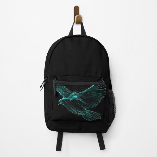 Item preview, Neon Spirit Eagle – Glowing Abstract Bird Line Art designed and sold by Soul-Sparks.