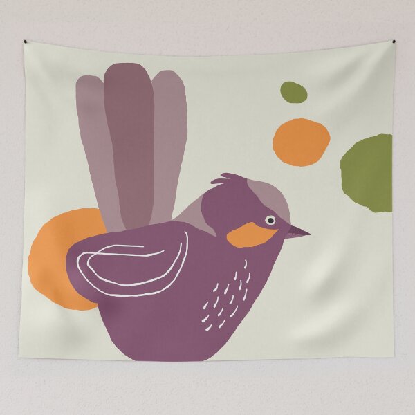 Item preview, Quirky Superb Fairywren designed and sold by printedsparrow.