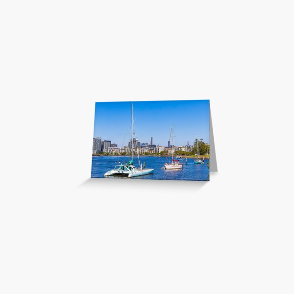 Item preview, Sailboats on Brisbane River View designed and sold by Aure50.