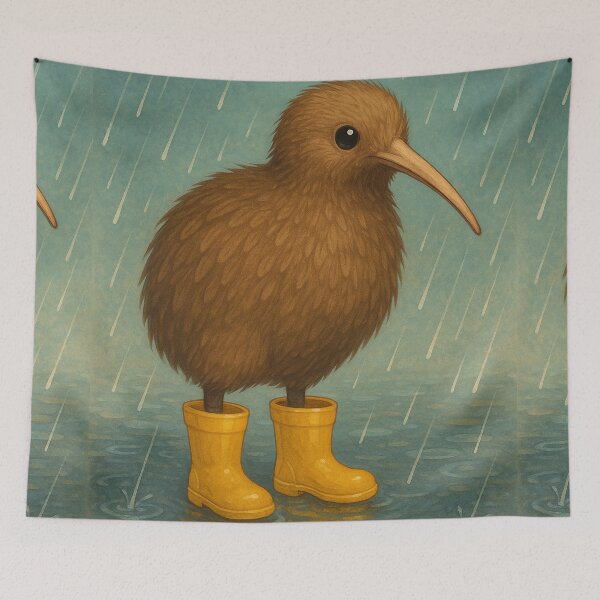 Item preview, Kiwi in Gumboots designed and sold by Mjonkey.