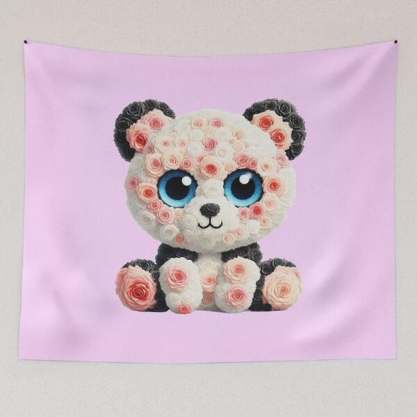 Item preview, Flower Panda 2 designed and sold by PANDALOVEART.