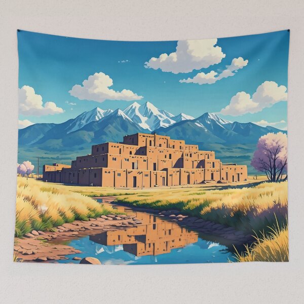 Item preview, Taos Pueblo, Nuevo México: Majestuosa construcción de adobe de varios pisos designed and sold by LSVart.