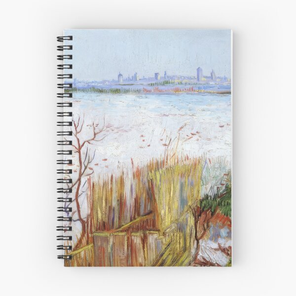 Item preview, Snowy Landscape with Arles in the Background - 1888; Arles, Bouches-du-Rhône, France designed and sold by MashaQo.
