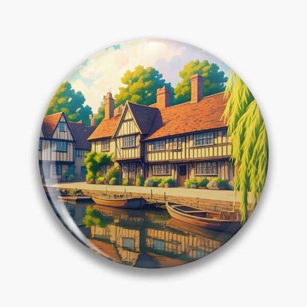 Item preview, Tewkesbury: Riverside Half-Timbered Heritage designed and sold by LSVart.