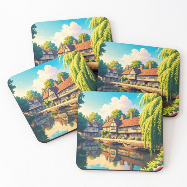 Item preview, Tewkesbury: Riverside Half-Timbered Heritage designed and sold by LSVart.