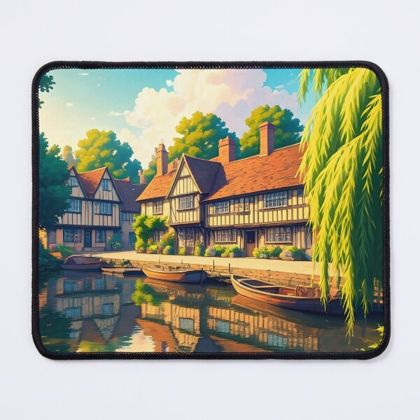 Item preview, Tewkesbury: Riverside Half-Timbered Heritage designed and sold by LSVart.
