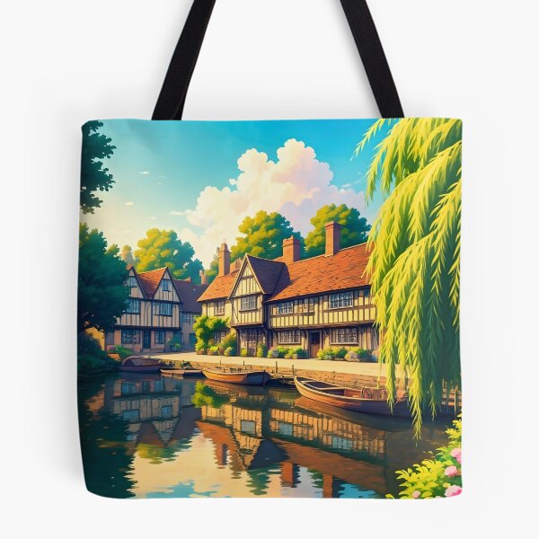Item preview, Tewkesbury: Riverside Half-Timbered Heritage designed and sold by LSVart.