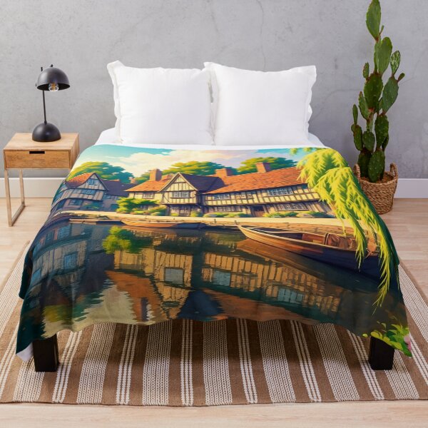 Item preview, Tewkesbury: Riverside Half-Timbered Heritage designed and sold by LSVart.