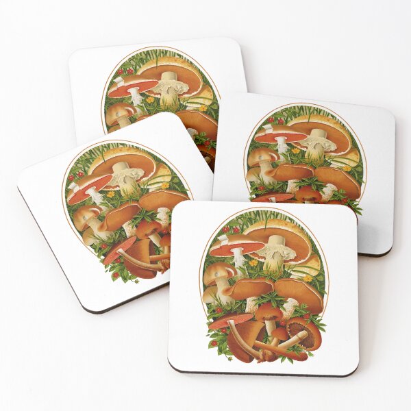 Item preview, Restored Vintage illustration. True, False Mushrooms. 19th Century. designed and sold by Shoot-The-Moon.