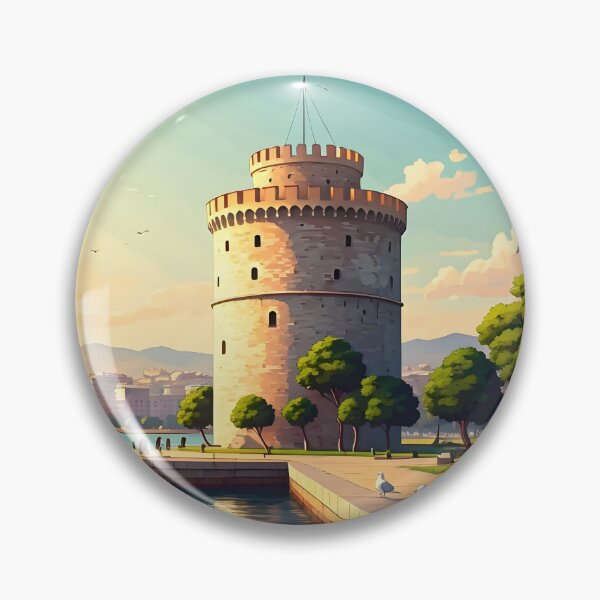 Item preview, White Tower, Thessaloniki: Aegean Coastal Landmark designed and sold by LSVart.