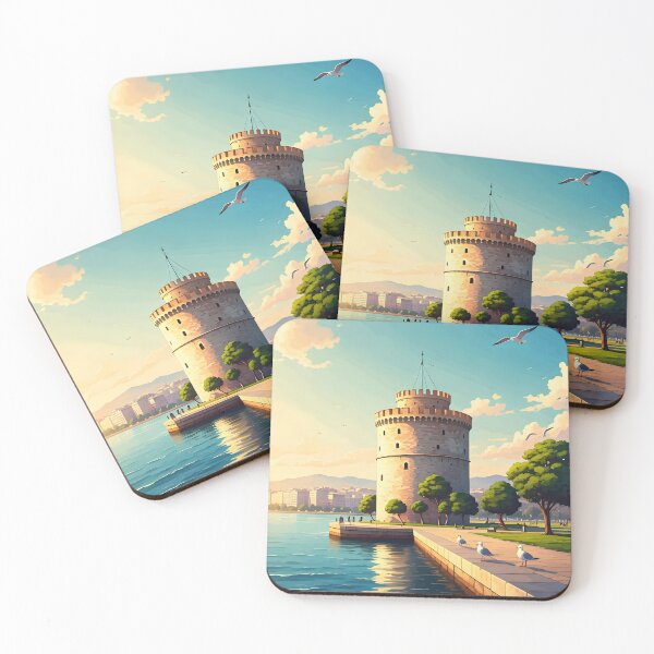 Item preview, White Tower, Thessaloniki: Aegean Coastal Landmark designed and sold by LSVart.