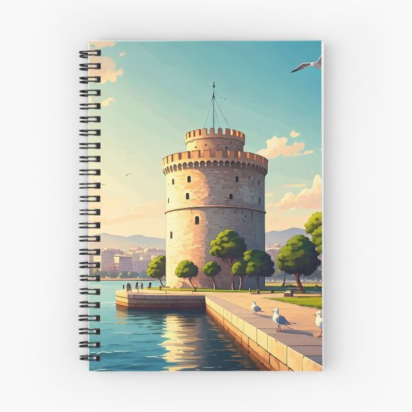 Item preview, White Tower, Thessaloniki: Aegean Coastal Landmark designed and sold by LSVart.