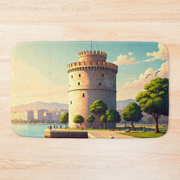 Item preview, White Tower, Thessaloniki: Aegean Coastal Landmark designed and sold by LSVart.