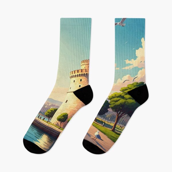 Item preview, White Tower, Thessaloniki: Aegean Coastal Landmark designed and sold by LSVart.