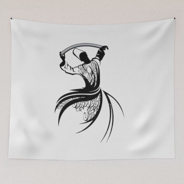 Item preview, Whirling Dervish Dance – Persian Calligraphy Art designed and sold by MoodCircuit.