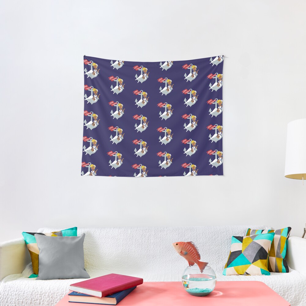 Ahoy There! Sailor Pin-Up Tapestry