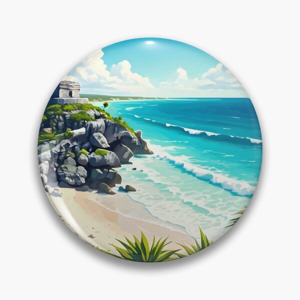 Item preview, Tulum, Mexico: Iconic Cliffside Mayan Ruins designed and sold by LSVart.