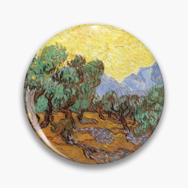 Item preview, Olive Trees with Yellow Sky and Sun - 1889; Saint-rémy-de-provence, France designed and sold by MashaQo.