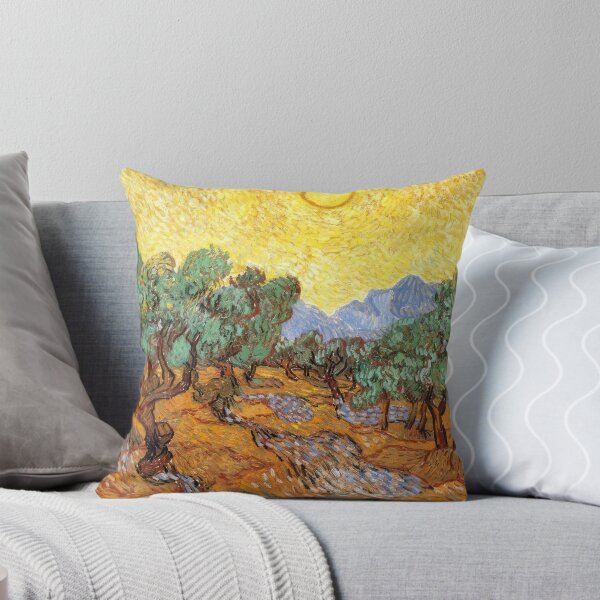Item preview, Olive Trees with Yellow Sky and Sun - 1889; Saint-rémy-de-provence, France designed and sold by MashaQo.